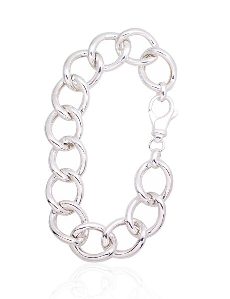 Silver Bracelet for Women, 19 cm