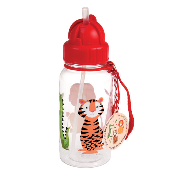 Rex London Colourful Creatures Water Bottle for Kids - 500 ml