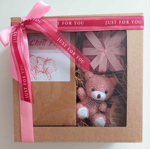 Strawberry Bear Spa Gift Set