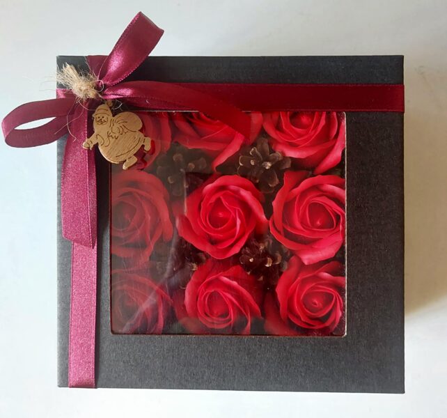 Corporate Gifts - Appreciation Gift Set | 9 Roses | Customizable Colors