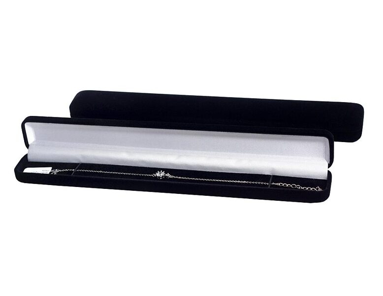 Подарочная коробочка для браслета, цепочки или часов – чёрная