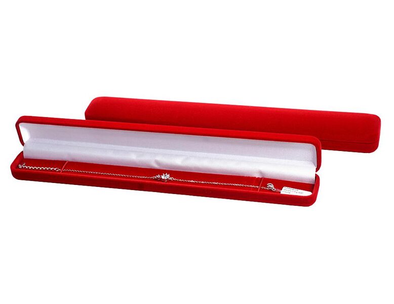 Подарочная коробочка для браслета, цепочки или часов – красная