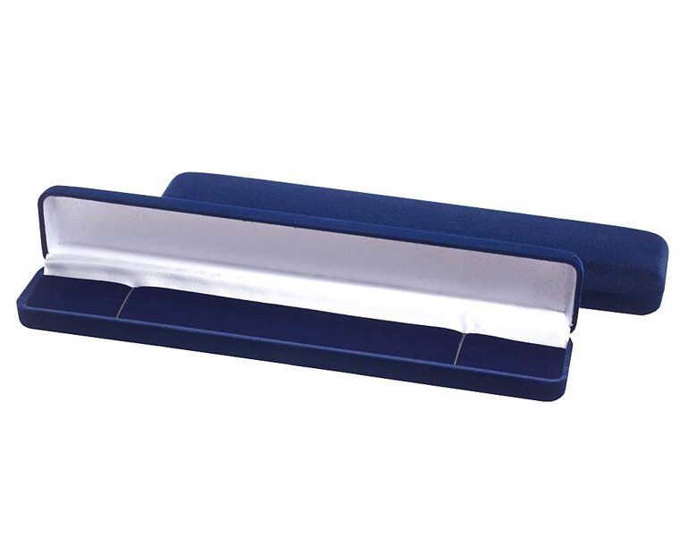 Dāvanu kārbiņa tumši zilā krāsā aprocei, ķēdītei vai pulkstenim