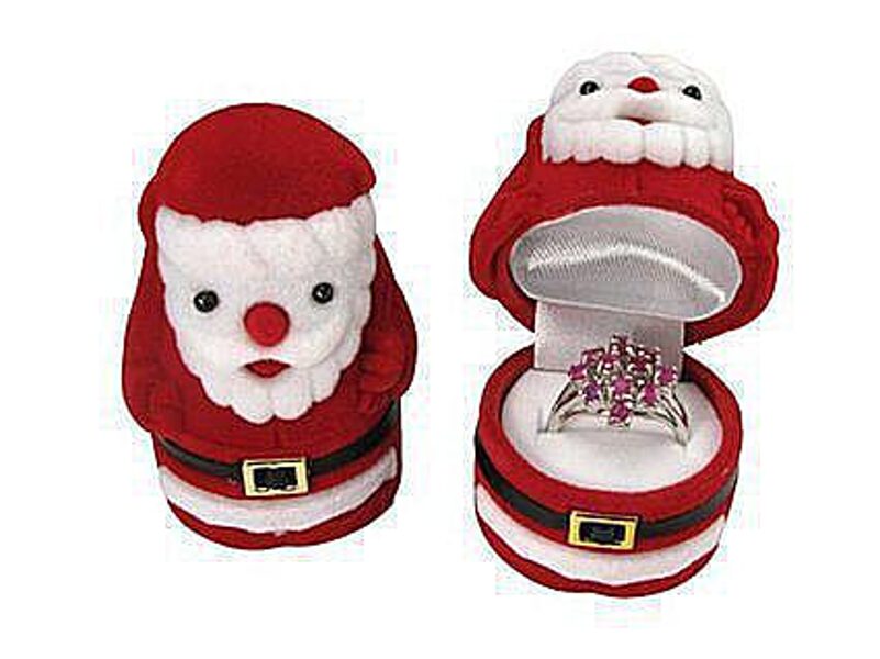 Dāvanu kārbiņa “Ziemassvētku vecītis” juvelierizstrādājumiem