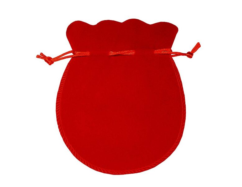 Samta dāvanu maisiņš, sarkans, 13.5 x 17.2 cm