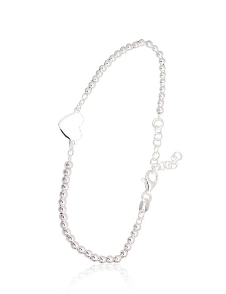 Sterling Silver Heart Bracelet 2600330