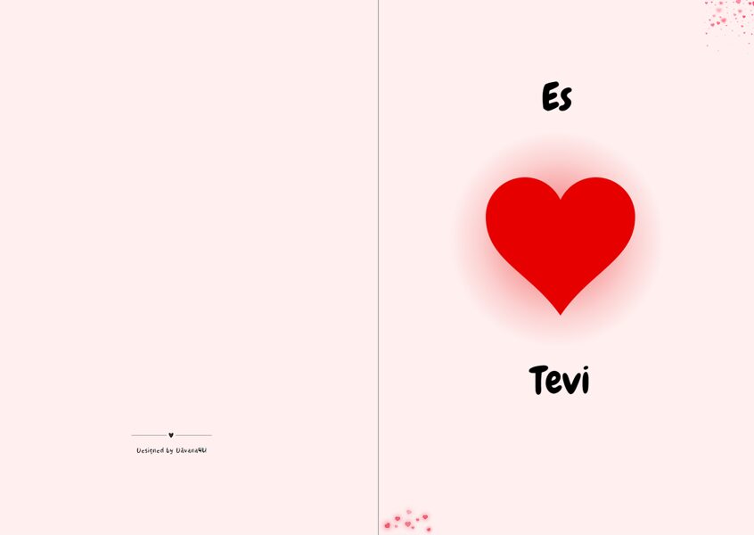 Greeting Card - "I Love You"