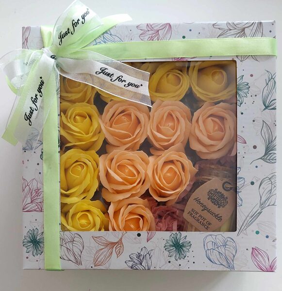 Elegant Flower Box with Candle