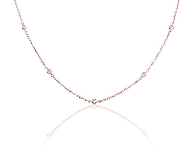 Silver Necklace with Cubic Zirconia 2500136 Z