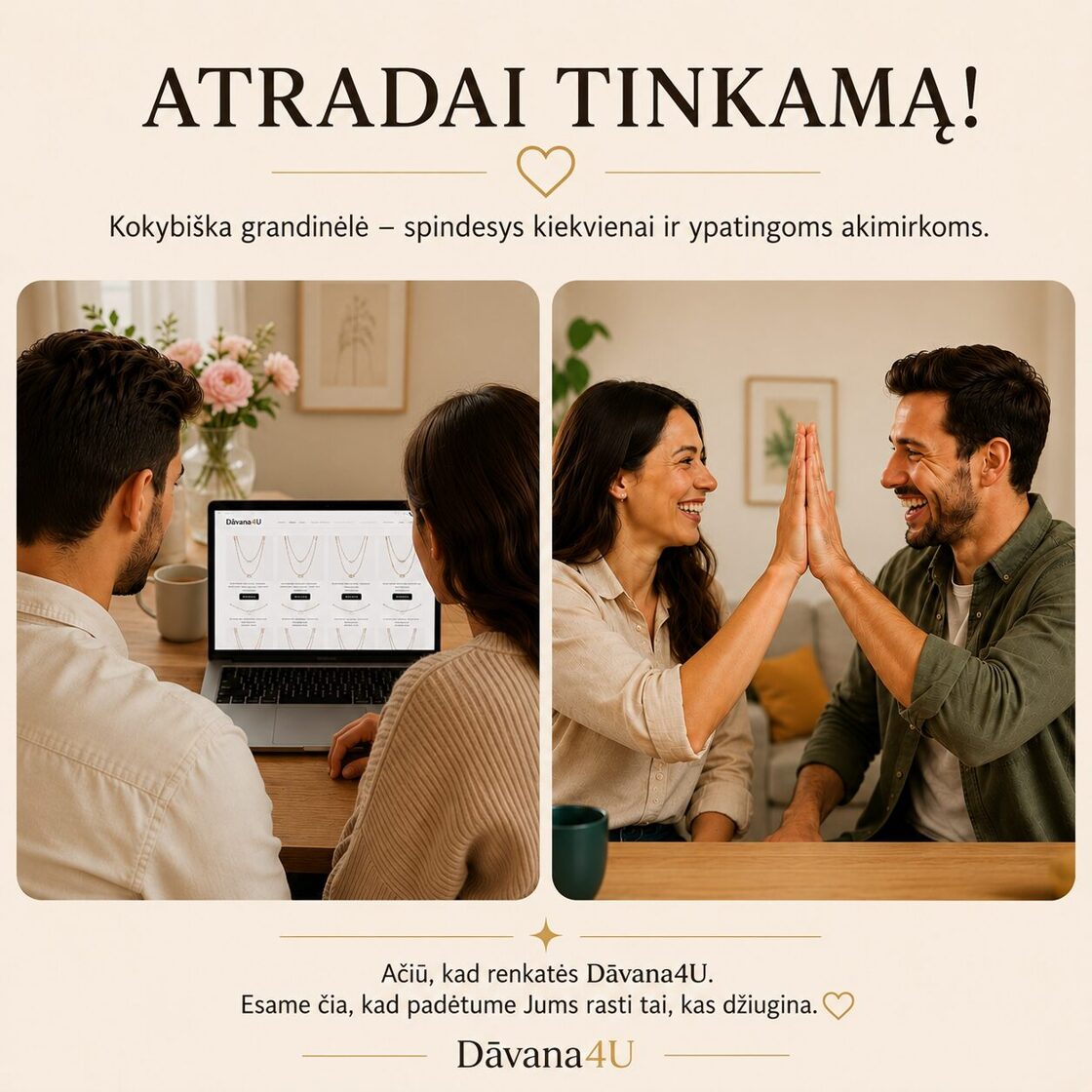 Raskite tinkamiausią grandinėlę – Dāvana4U grandinėlių pasirinkimo gidas